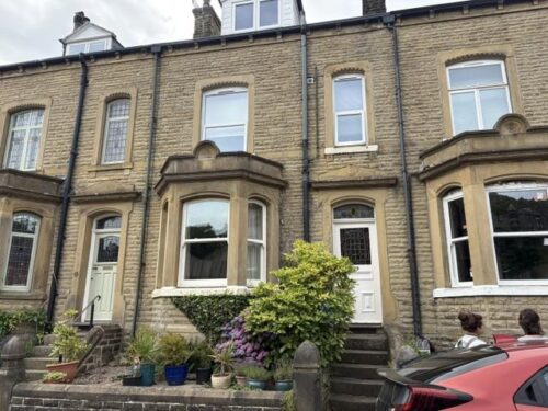 The stone terraced house on Hangingroyd Lane in Hebden Bridge used as Catherine Cawood's home in Happy Valley