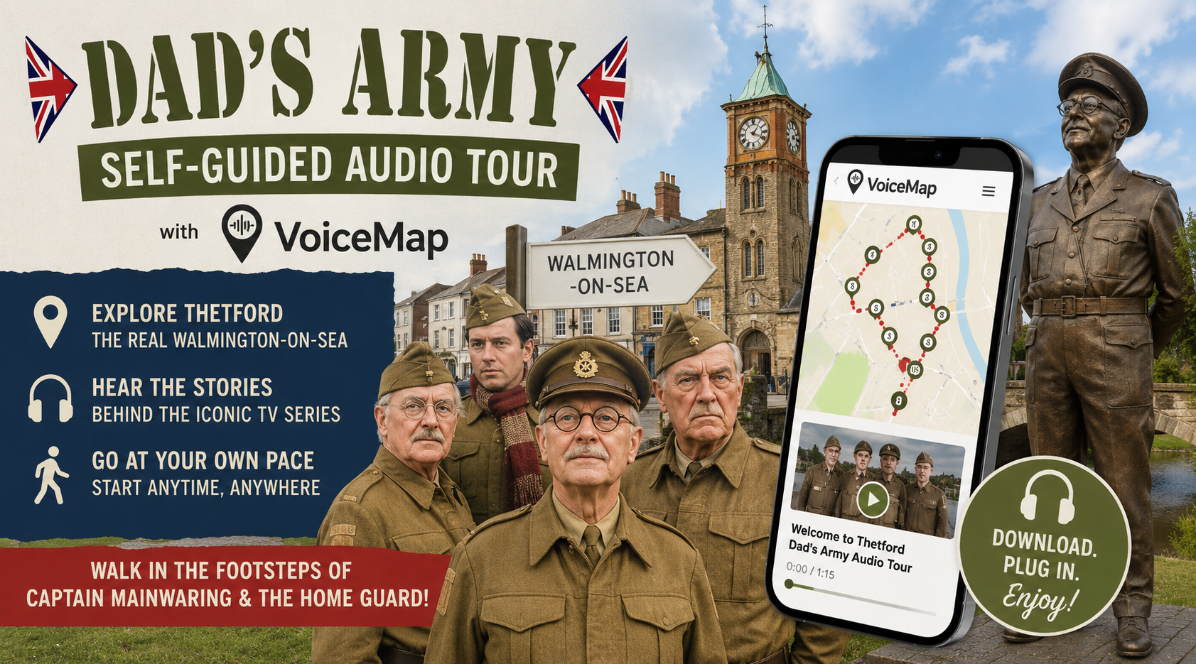 Dad’s Army Tour (Self Guided Audio Walk)