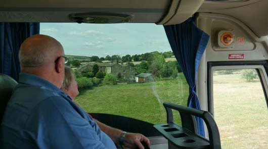 Emmerdale Village Tour - view from the coach