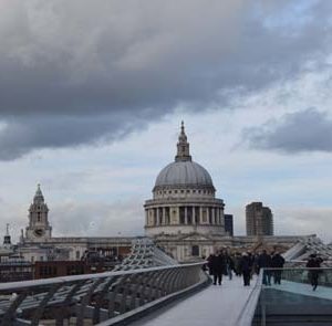 harry potter walk - millennium bridge