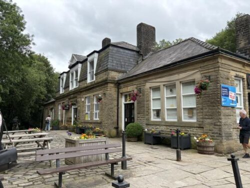 Hebden Bridge railway station building in West Yorkshire, a filming location in series 3 of Happy Valley