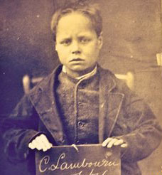 Peaky Blinder mugshot Charles Lambourne 1905 Birmingham