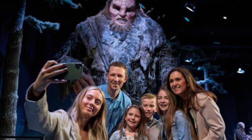 family selfie on game of thrones tour