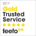 Feefo Gold trusted service logo