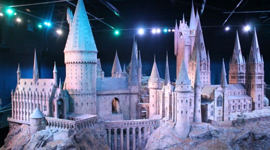 Hogwarts School model - Warner Bros Studio Tour London
