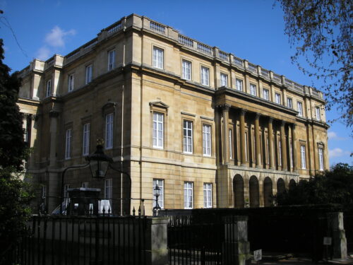 Lancaster House in London, a filming location featured in Bridgerton