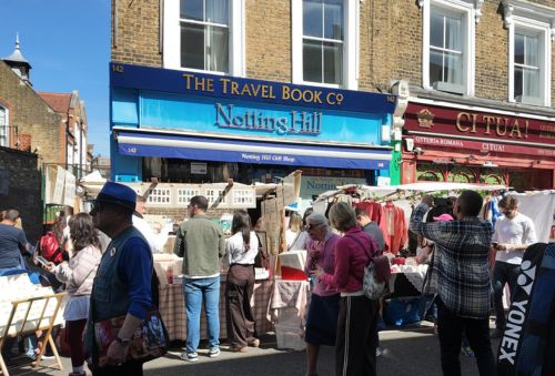 The Travel Bookshop filming location from Notting Hill on Portobello Road in London