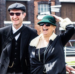 Peaky Blinders Tour Liverpool - Dressed up fans