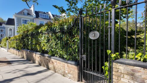 Rosmead Gardens gate from the Notting Hill film location in London